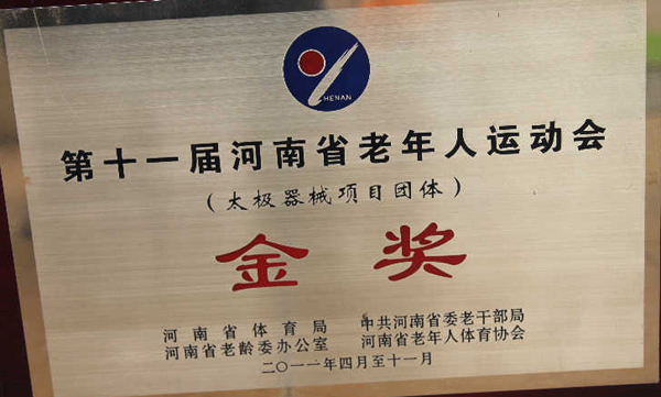 中华太极拳传承人证书