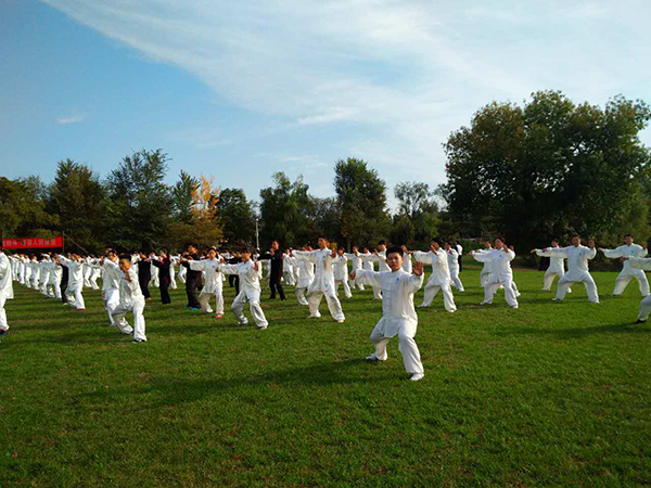 太极拳习练人数破吉尼斯世界纪录会场领练
